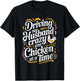 Driving My Husband Crazy One Chicken At A Time T-Shirt - T-Shirt | Black
