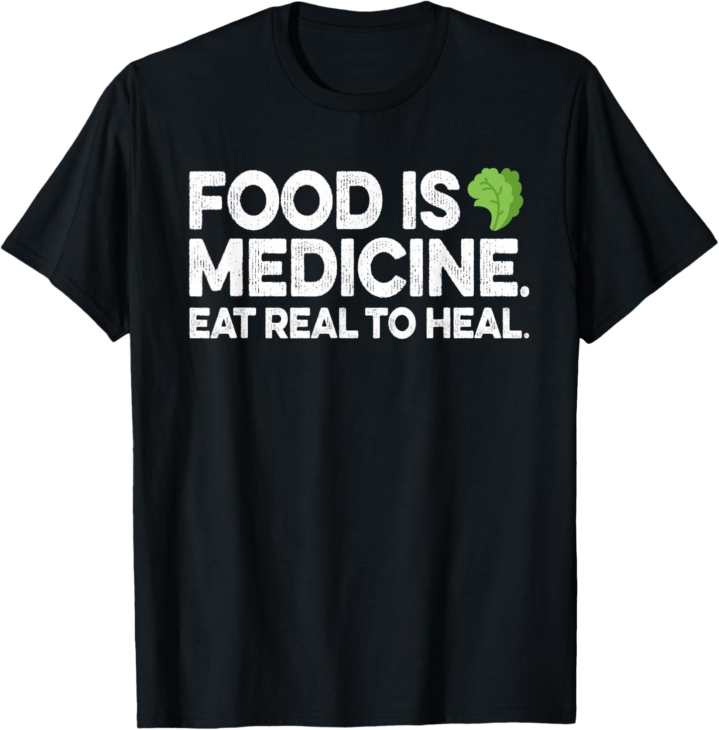 Food Is Medicine Gift Dietician Naturopath Nutritionist T-Shirt - T-Shirt | Black