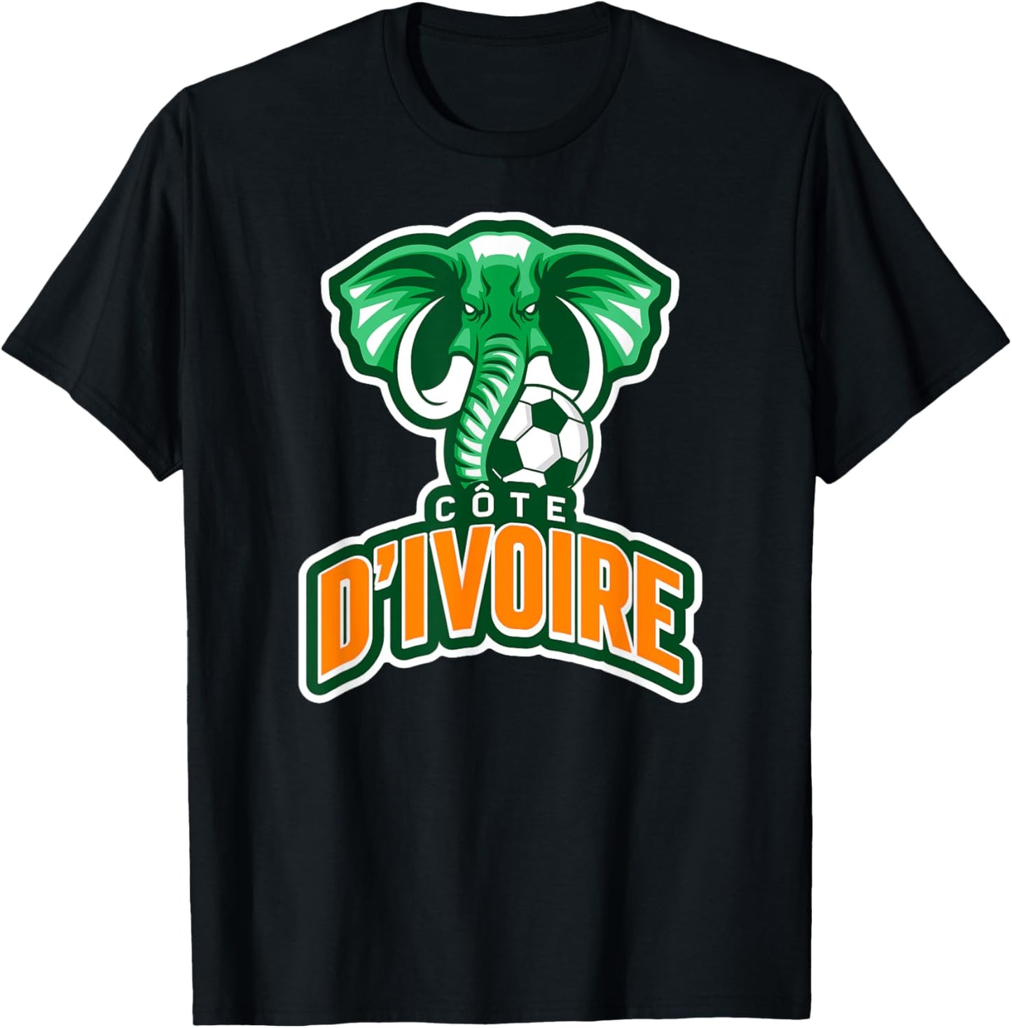 Côte d'Ivoire, Ivory Coast Elephant. , Women & Kids T-Shirt - T-Shirt | Black