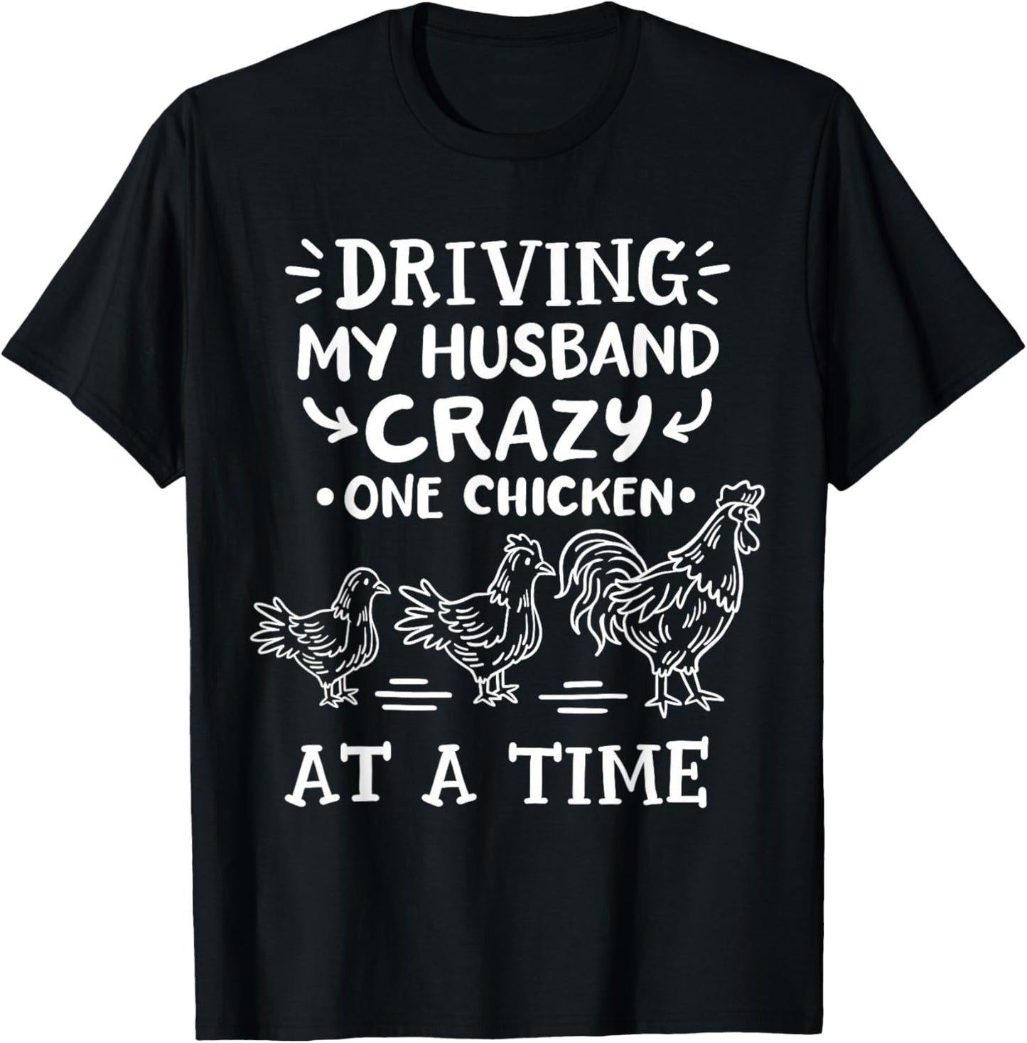 Crazy Chicken Lady Funny Chicken T-Shirt - T-Shirt | Black