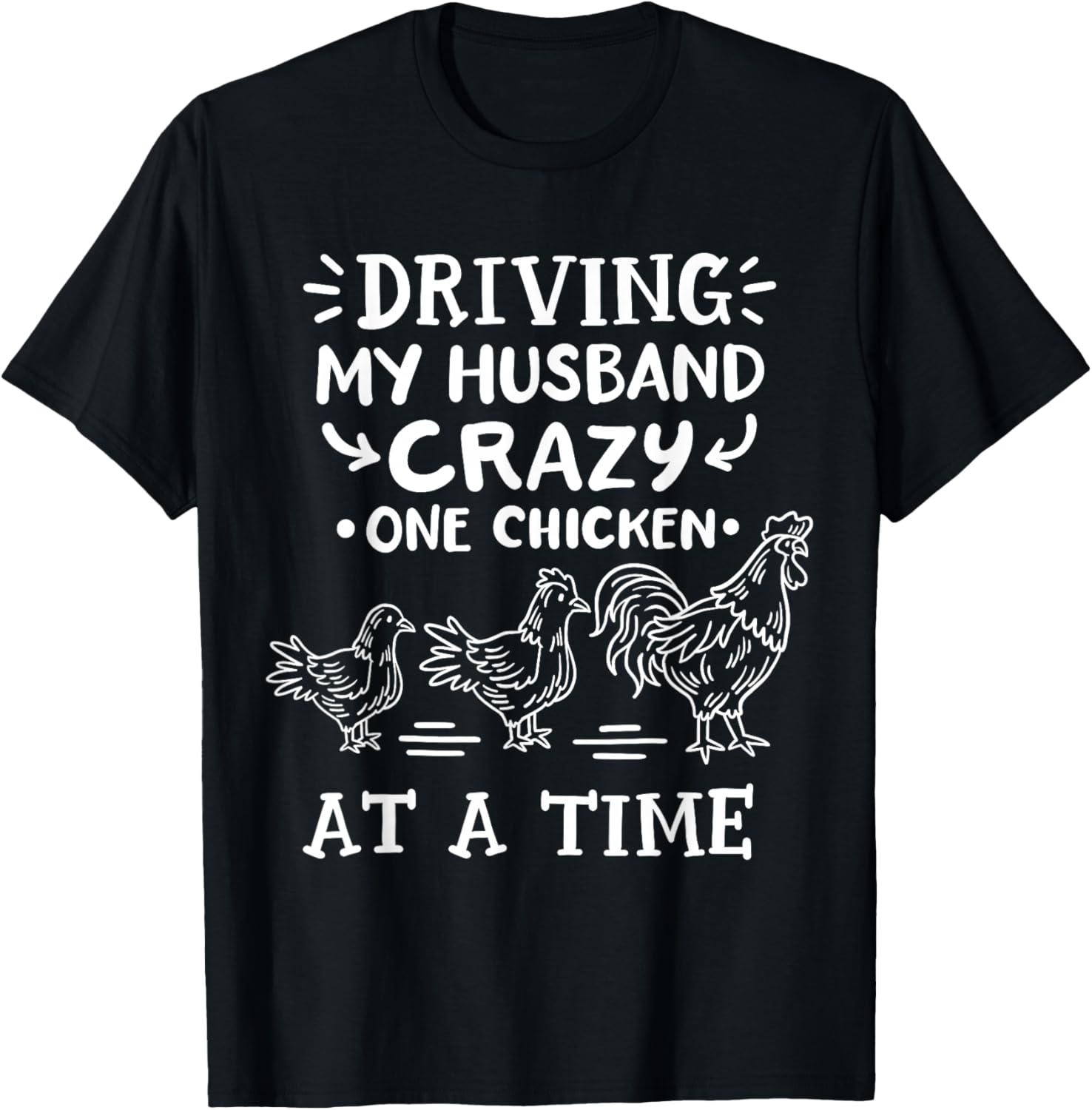 Crazy Chicken Lady Funny Chicken T-Shirt - T-Shirt | Black