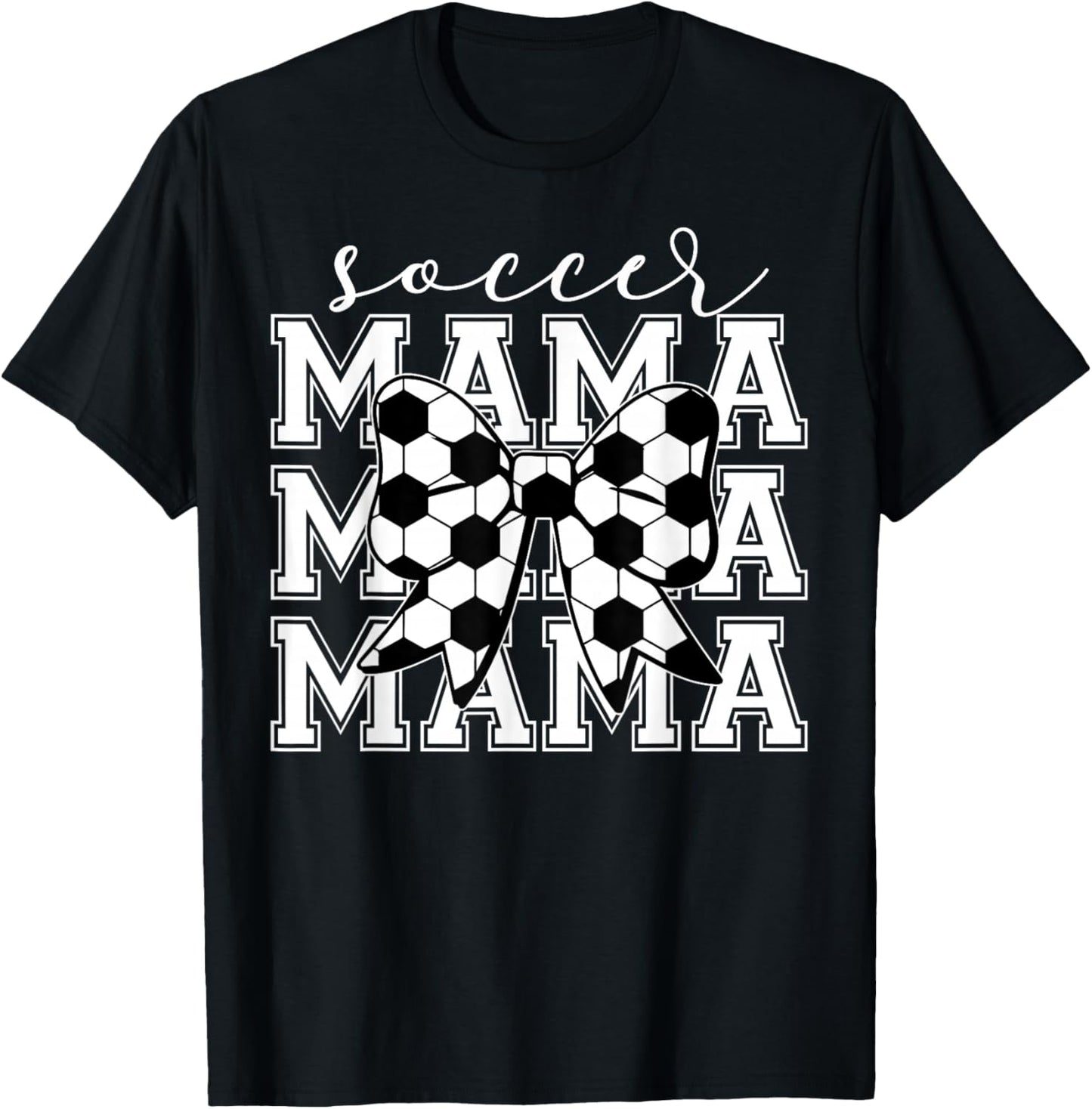 Soccer Mama Retro Groovy Soccer Softball Mom T-Shirt - T-Shirt | Black
