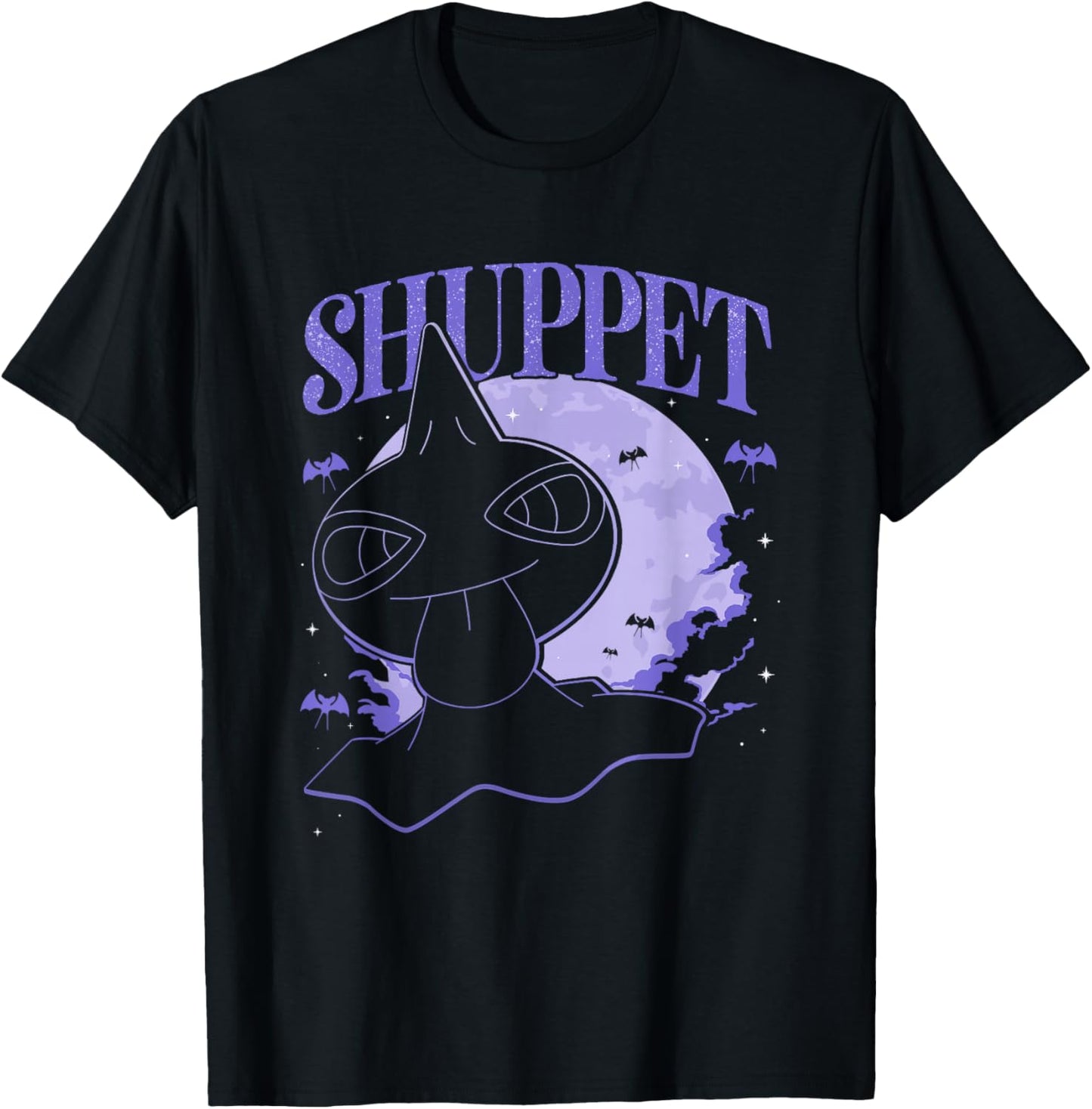 Pokémon Halloween Shuppet Under The Full Moon T-Shirt - T-Shirt | Black