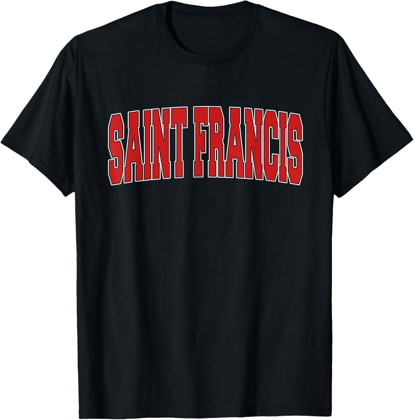 SAINT FRANCIS WI WISCONSIN Varsity Style USA Vintage Sports T-Shirt - T-Shirt | Black