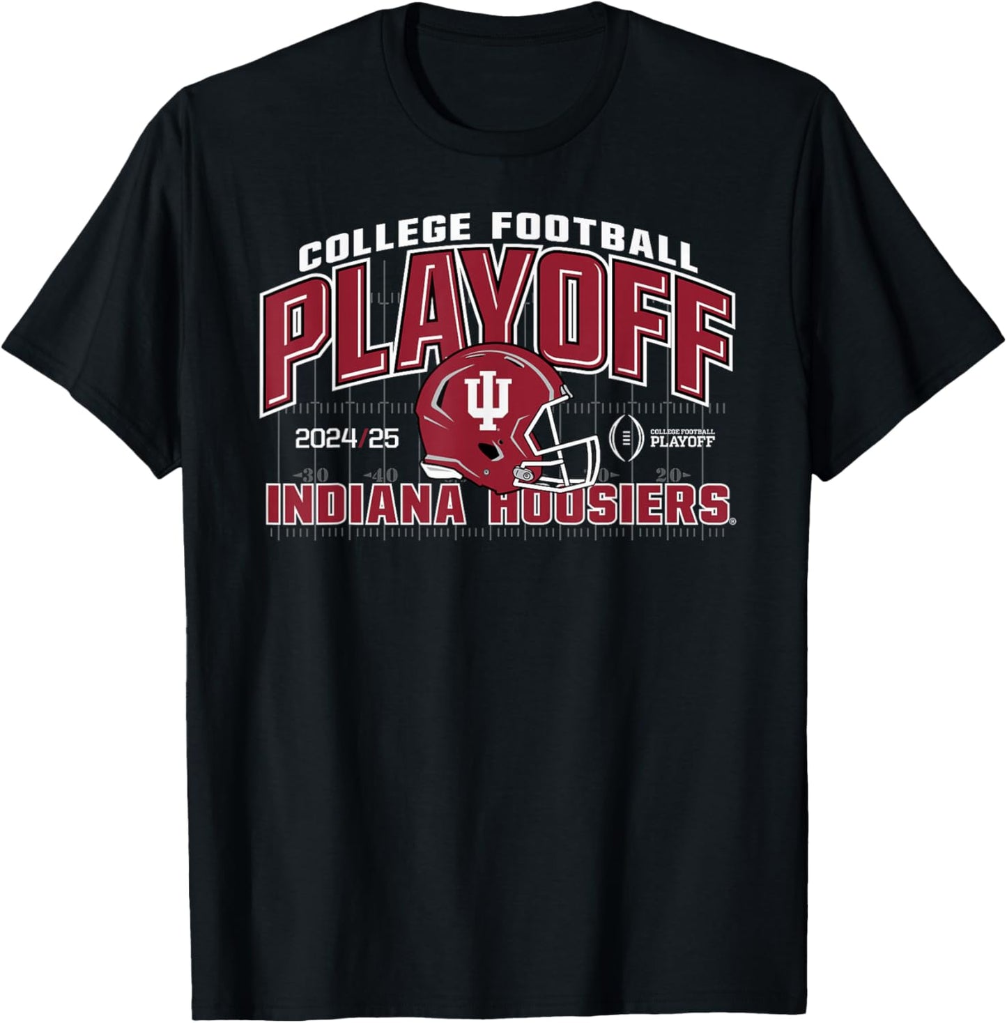 Elite Authentics Indiana Hoosiers -Adults Black Small Short Sleeve T-Shirt - T-Shirt | Black