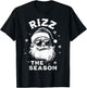 Rizz The Season Santa Claus Rizzmas Funny Boys Christmas T-Shirt - T-Shirt | Black