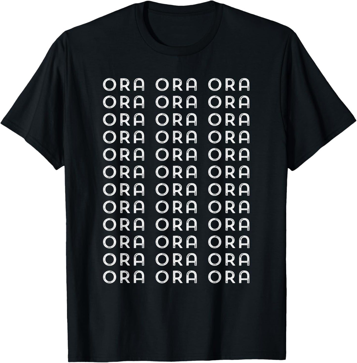 Ora Ora Ora Weeb Anime Japan Otaku Nippon Japanese Manga fan T-Shirt - T-Shirt | Black