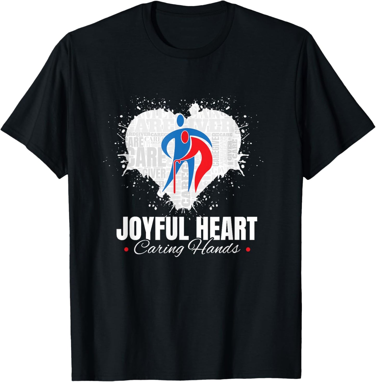 Joyful Heart Caring Hands (Official ACA Apparel) T-Shirt - T-Shirt | Black