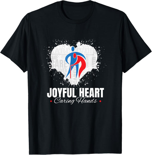 Joyful Heart Caring Hands (Official ACA Apparel) T-Shirt - T-Shirt | Black