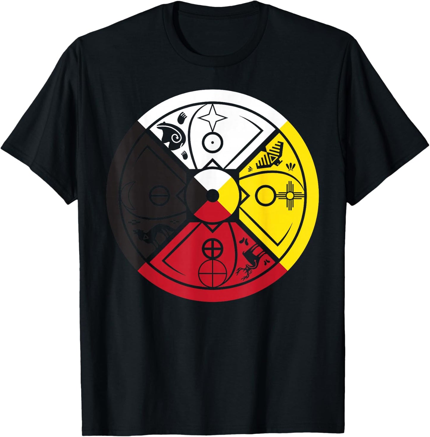 Medicine Wheel T-Shirt - T-Shirt | Black