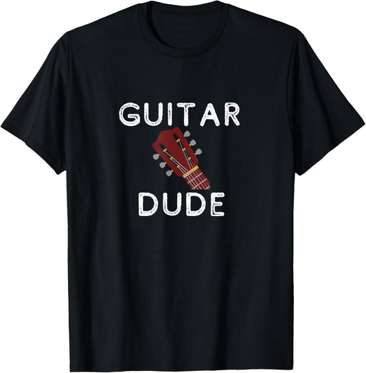Guitar Dude Guitar Lovers Guitarist Boys Gift T-Shirt - T-Shirt | Black