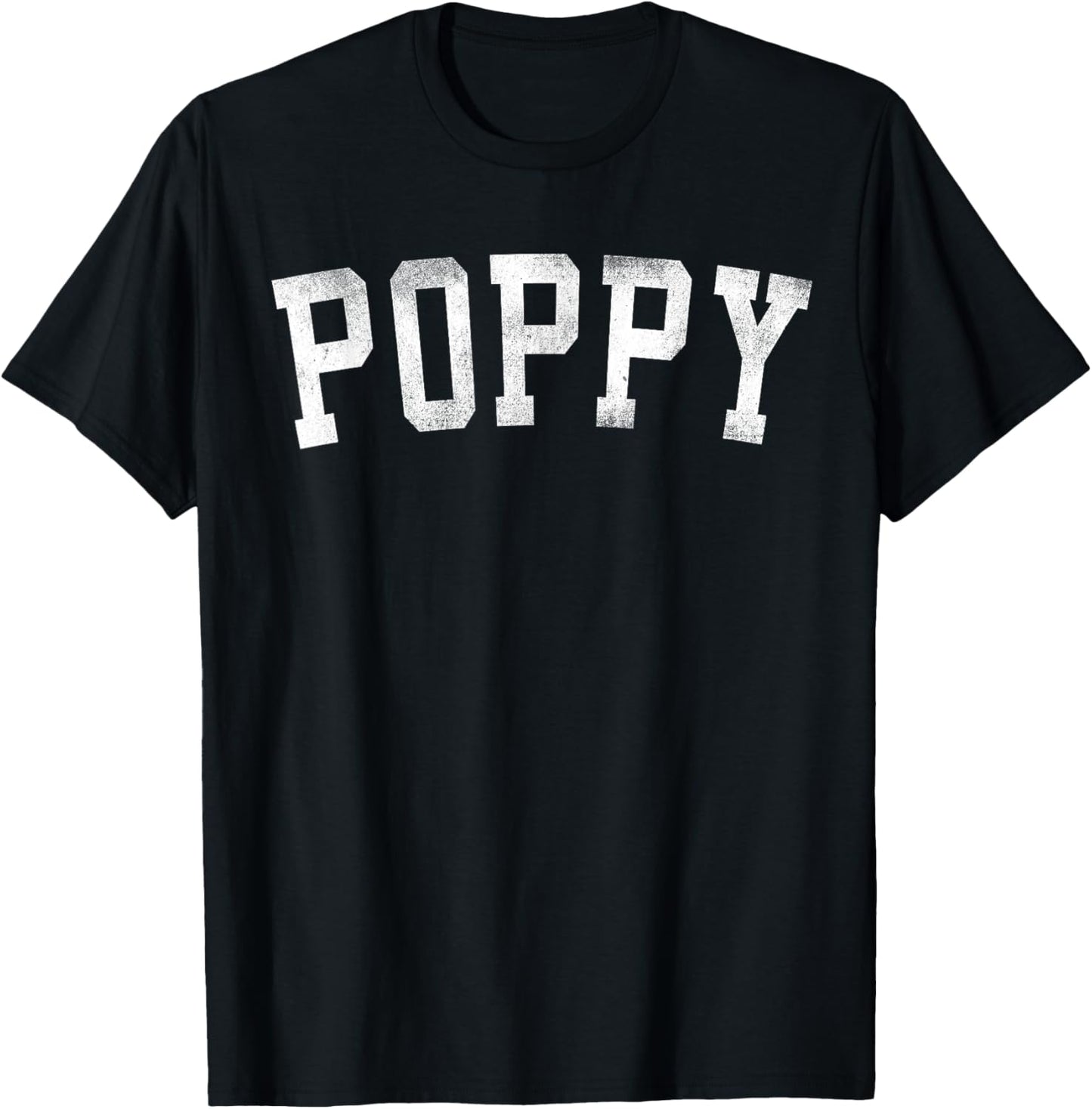 Poppy - Classic Bold Font Father's Day Poppy T-Shirt - T-Shirt | Black