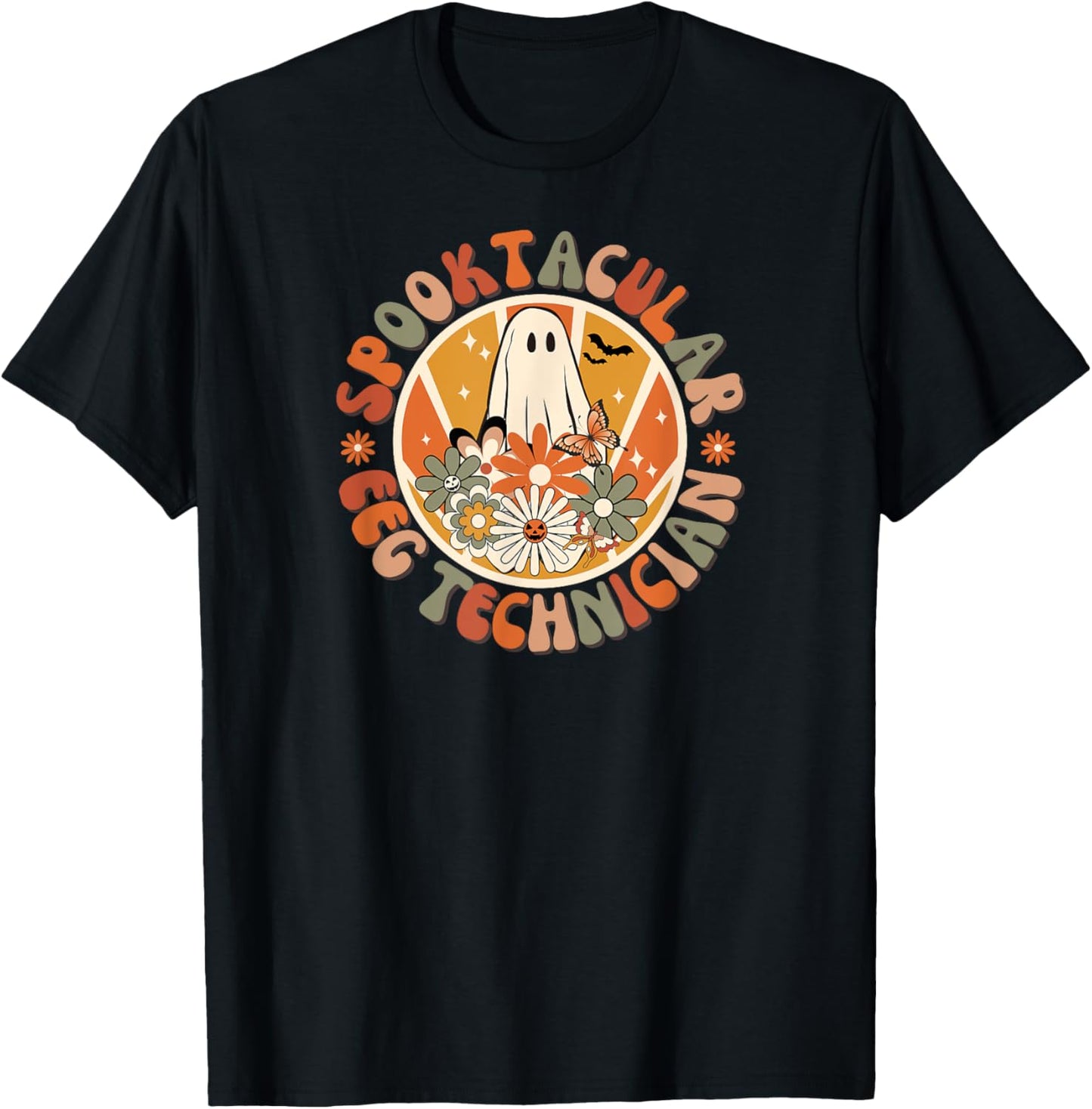 Spooktacular EEG Technician, EEG Tech, Halloween, Fall T-Shirt - T-Shirt | Black