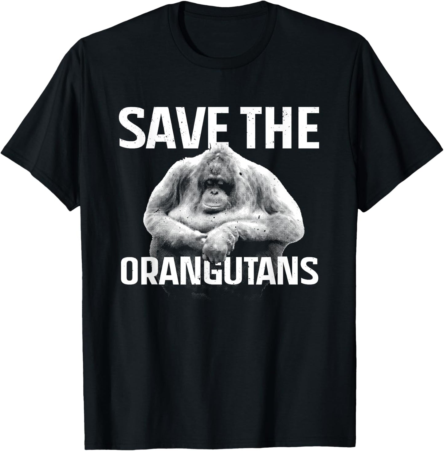 Funny Orangutan Art Women Orangutan Great Ape Lover T-Shirt - T-Shirt | Black