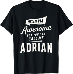 Awesome Adrian Personalized Name Adrian T-Shirt - T-Shirt | Black