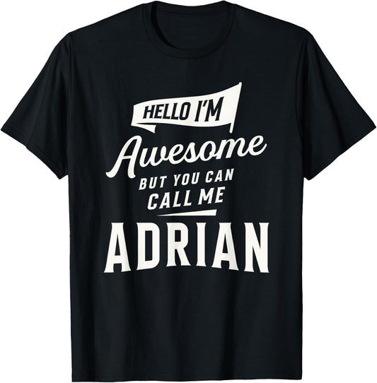 Awesome Adrian Personalized Name Adrian T-Shirt - T-Shirt | Black
