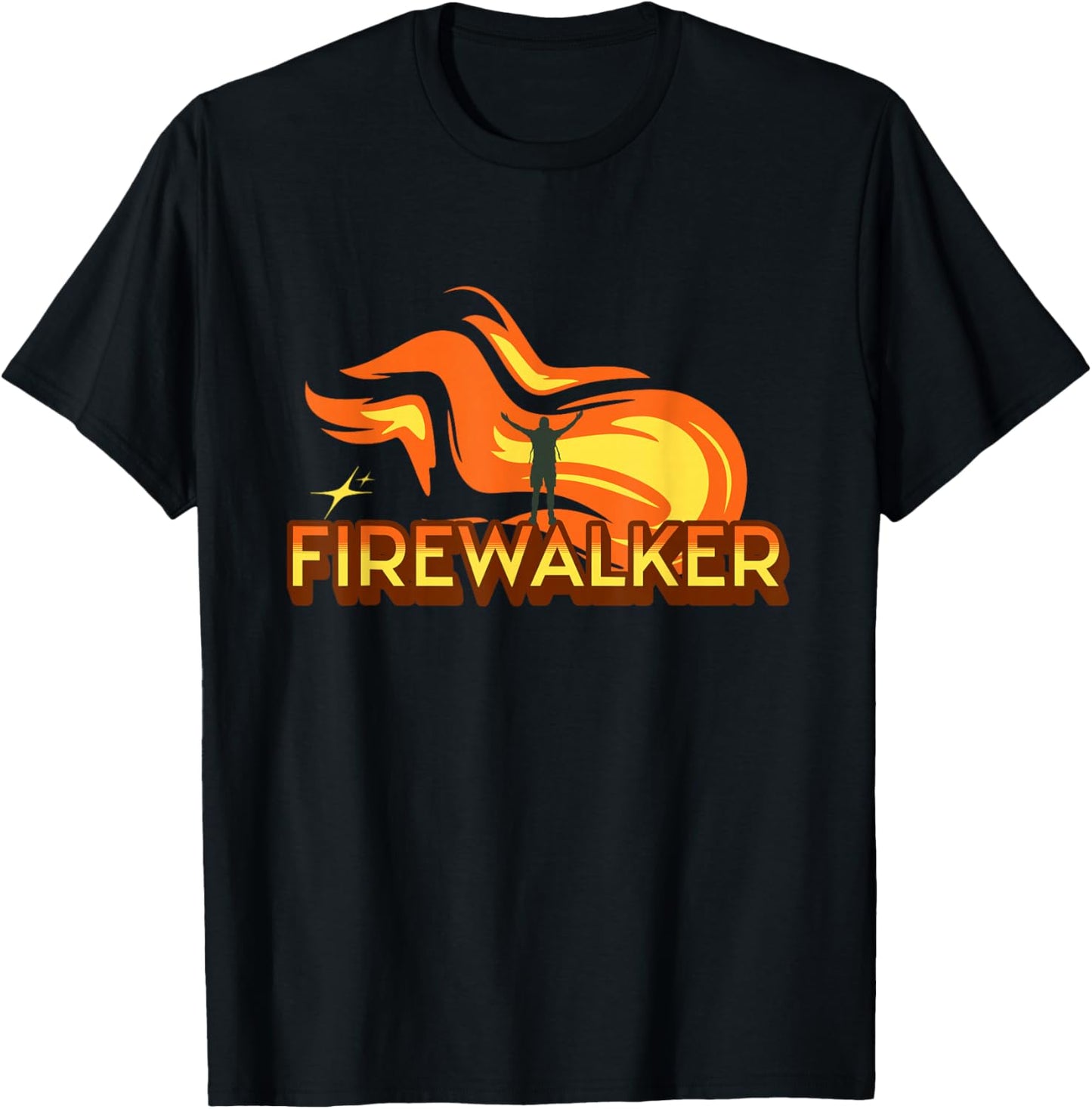 Firewalker A Motivation. The Fire Run T-Shirt - T-Shirt | Black