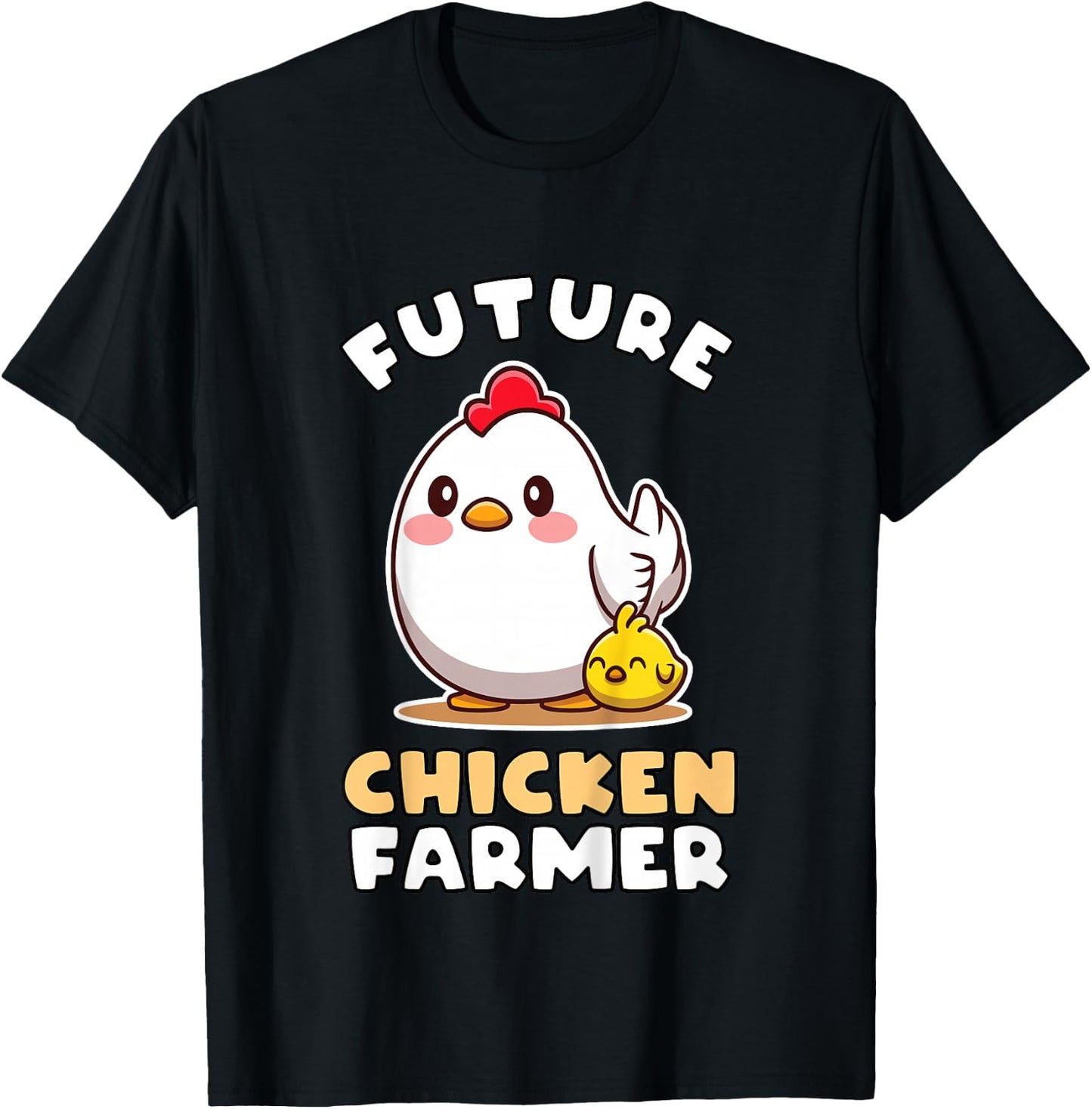 Future Chicken Farmer Gift Farmer Kids T-Shirt - T-Shirt | Black