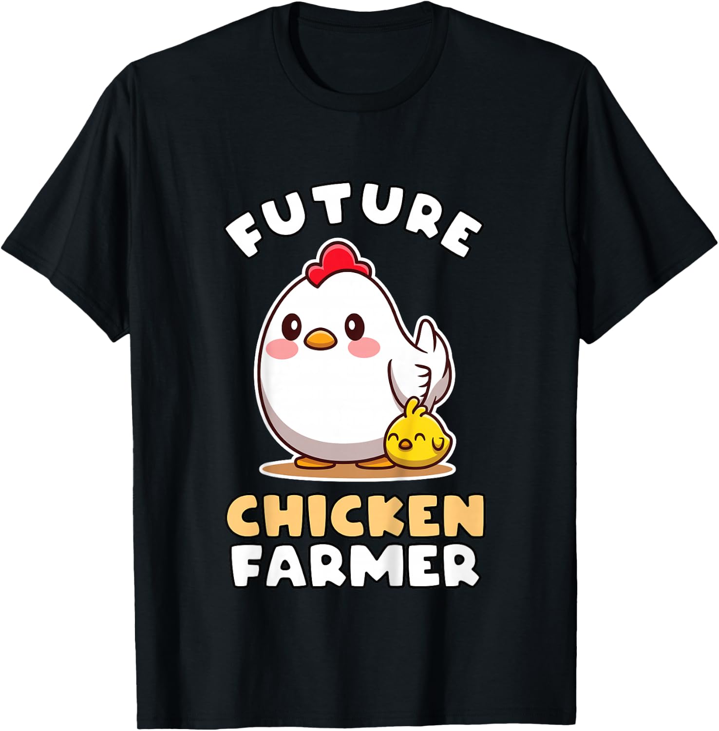 Future Chicken Farmer Gift Farmer Kids T-Shirt - T-Shirt | Black