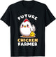 Future Chicken Farmer Gift Farmer Kids T-Shirt - T-Shirt | Black