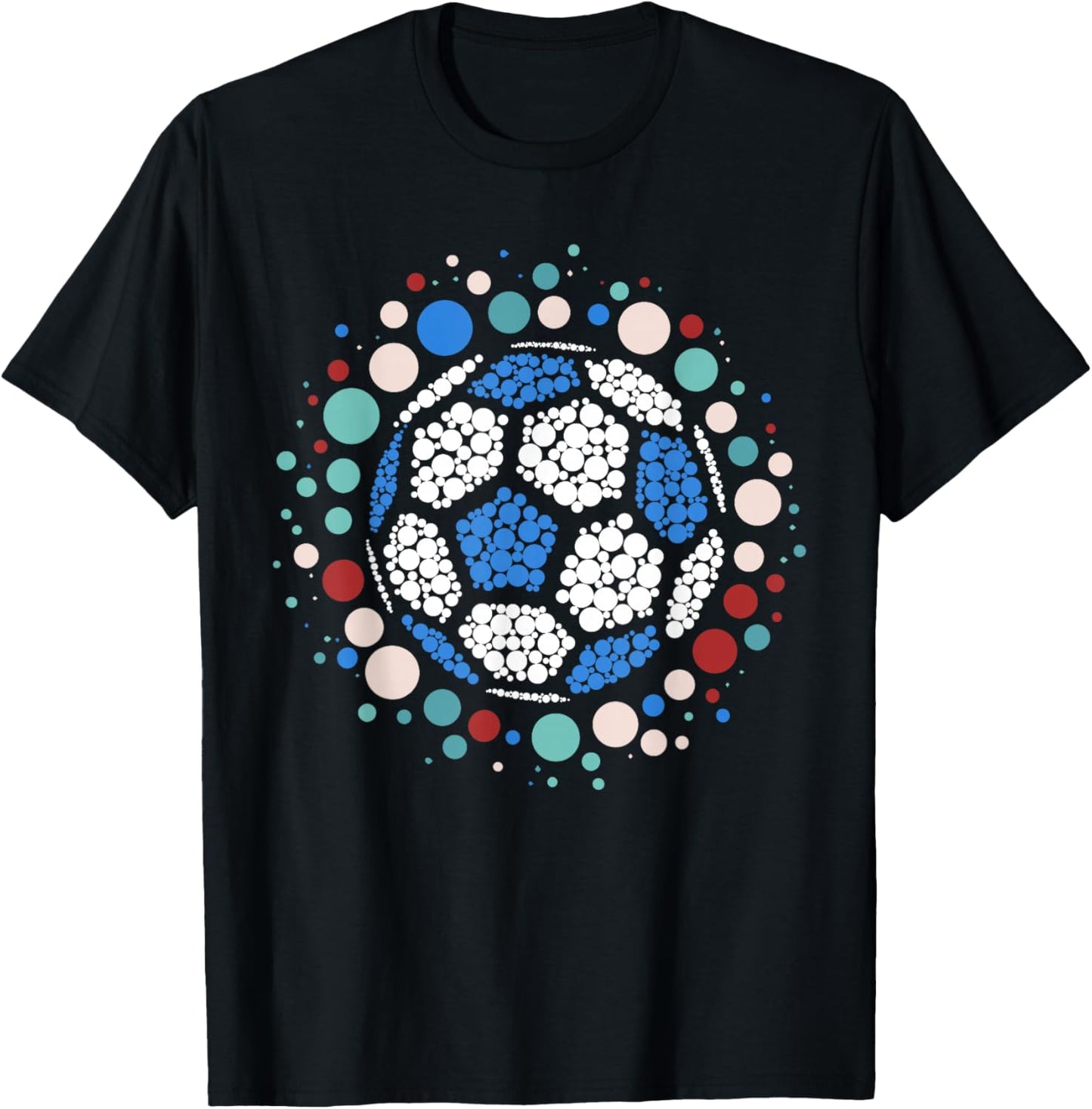 Happy Dot Day Soccer Ball Lover Polka Dot Toddler Youth T-Shirt - T-Shirt | Black