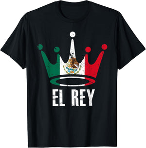 El Rey Mexican Flag T-Shirt - T-Shirt | Black