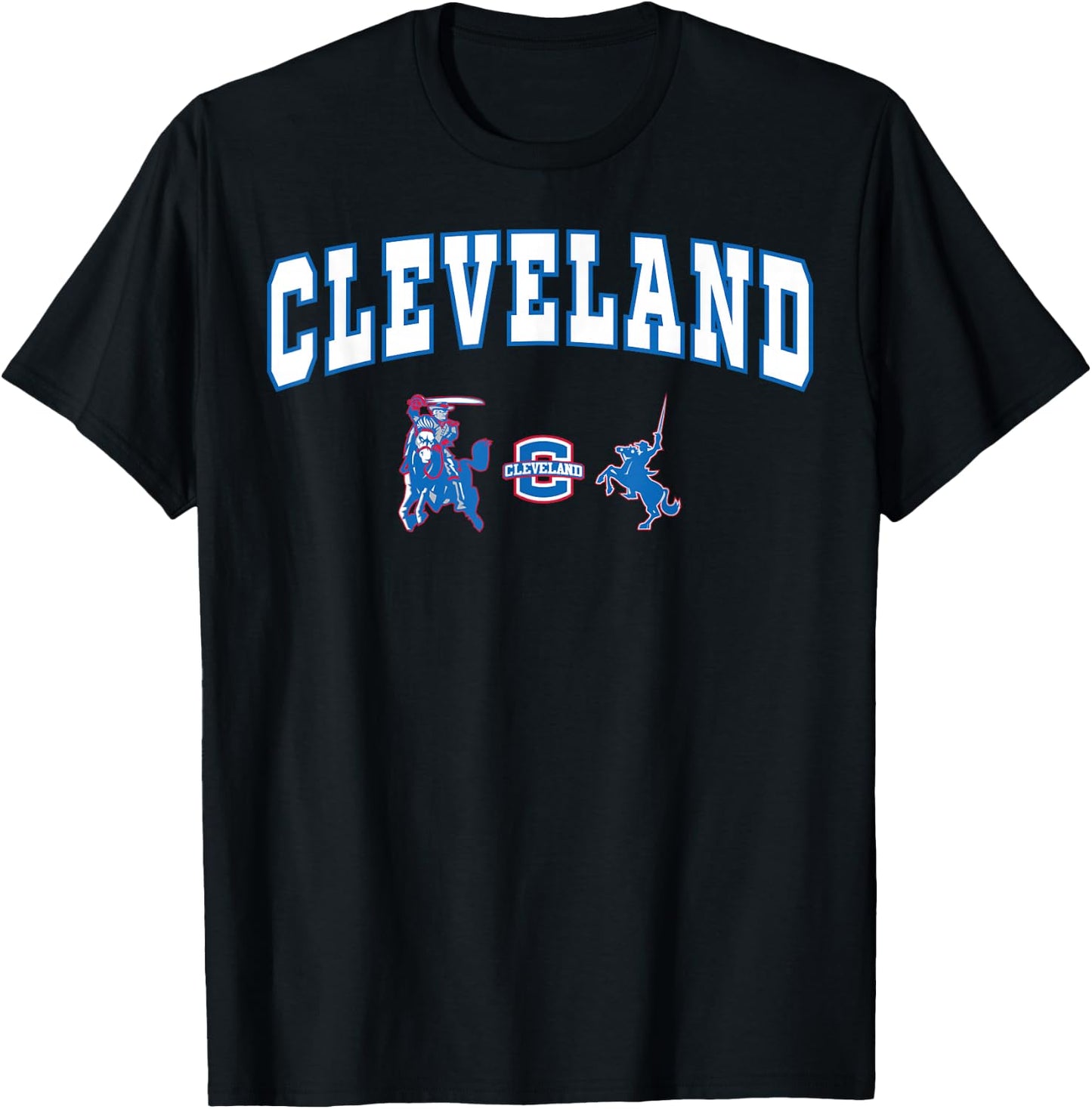 Cleveland High School Blue Raiders C2 T-Shirt - T-Shirt | Black