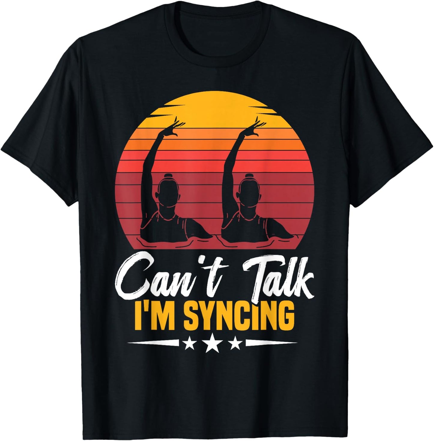Synchronized Swimming For Synchro Swimmer Artistic T-Shirt - T-Shirt | Black