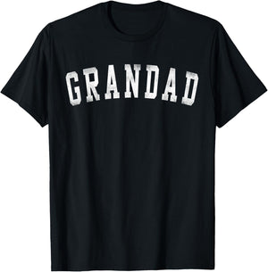 Grandad - Classic Bold Font Father's Day Grandad T-Shirt - T-Shirt | Black