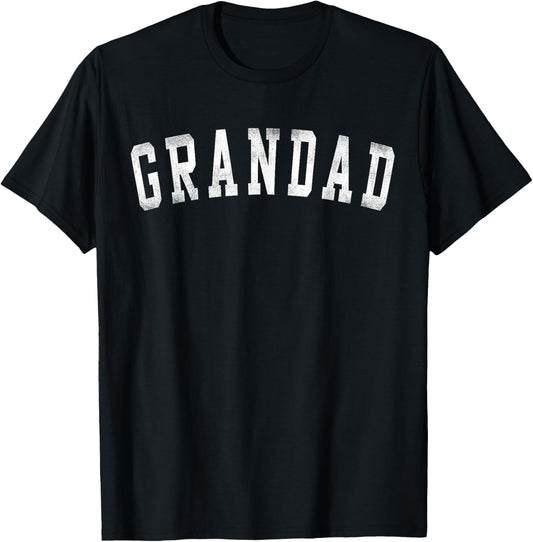 Grandad - Classic Bold Font Father's Day Grandad T-Shirt - T-Shirt | Black