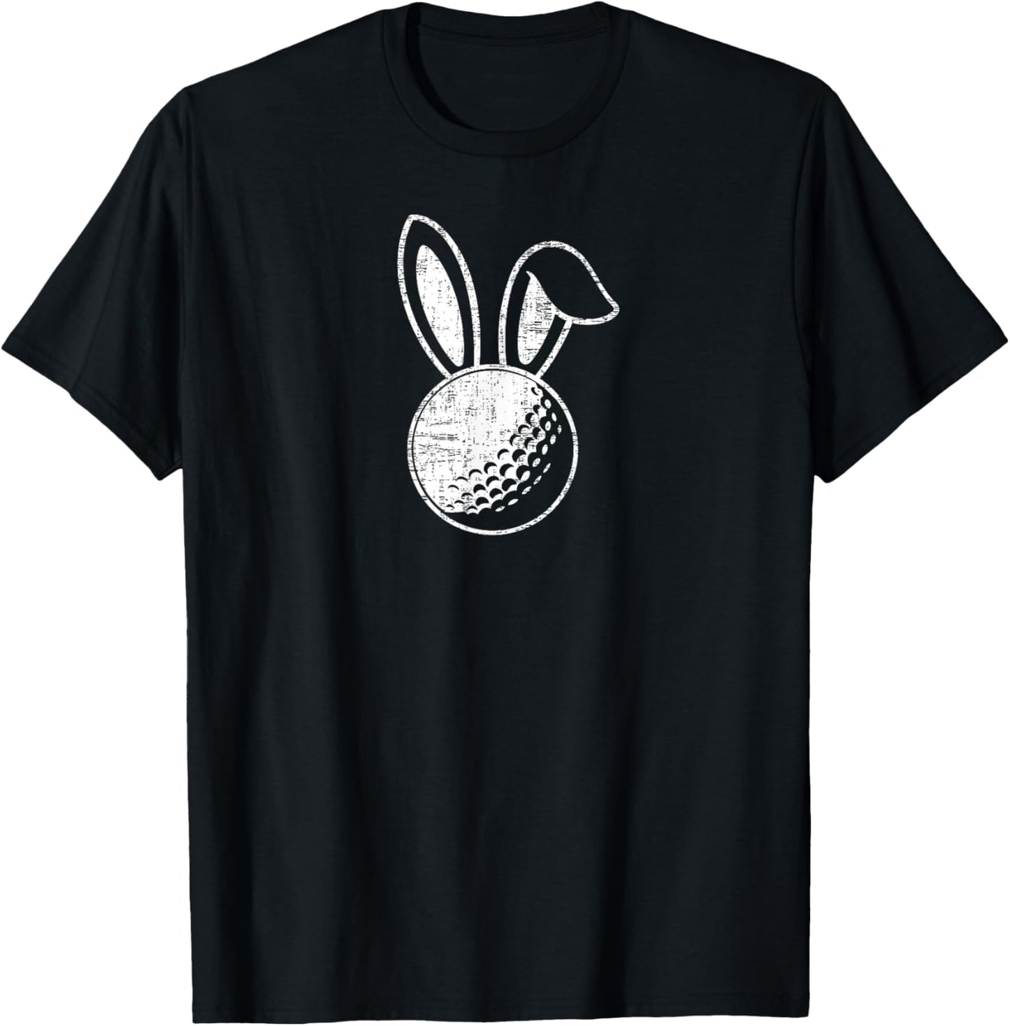 Easter Golf Bunny Ears Funny Golfing Gift T-Shirt - T-Shirt | Black