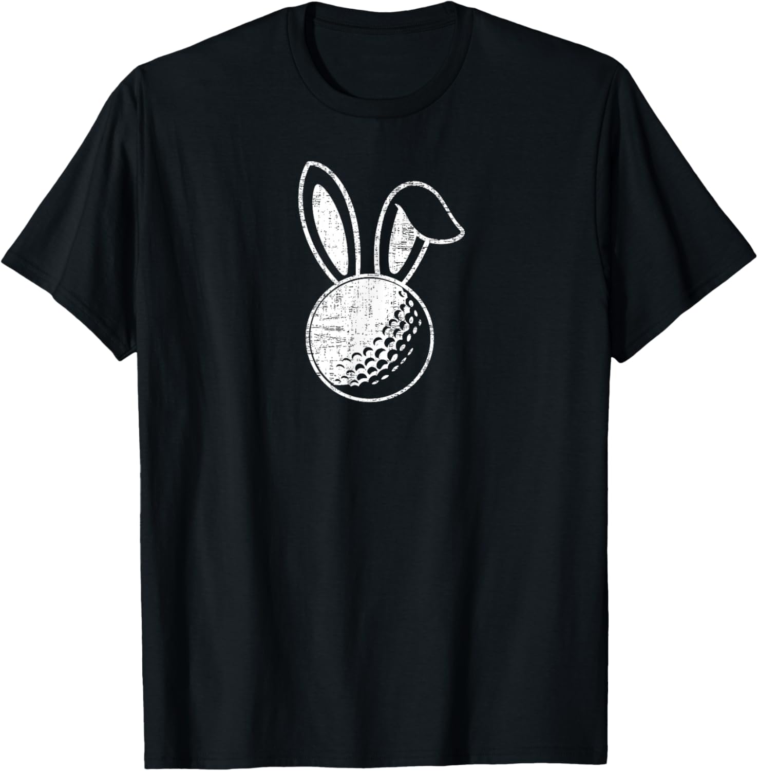 Easter Golf Bunny Ears Funny Golfing Gift T-Shirt - T-Shirt | Black