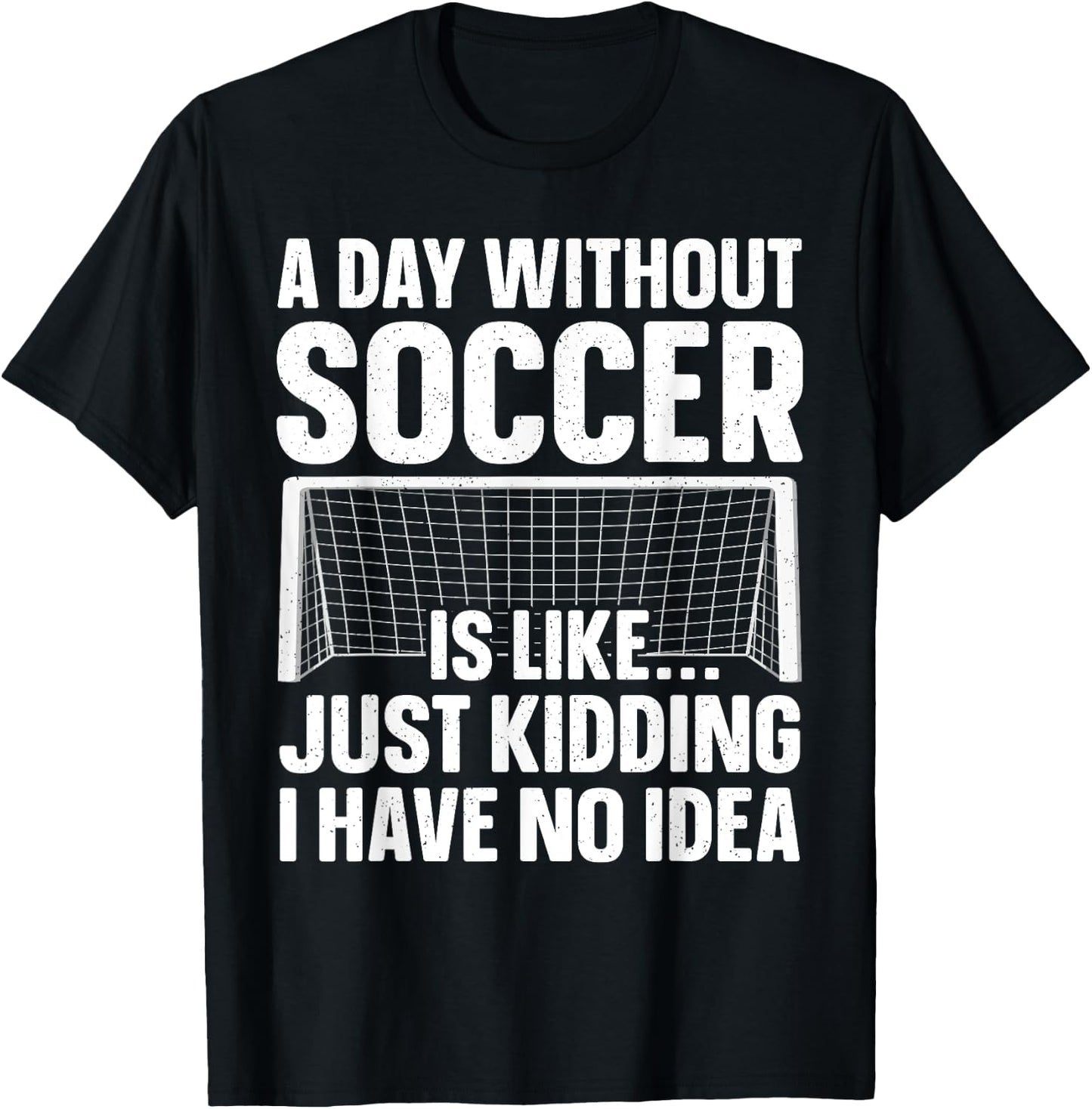 Funny Soccer Design Women Soccer Lover Soccer Player T-Shirt - T-Shirt | Black