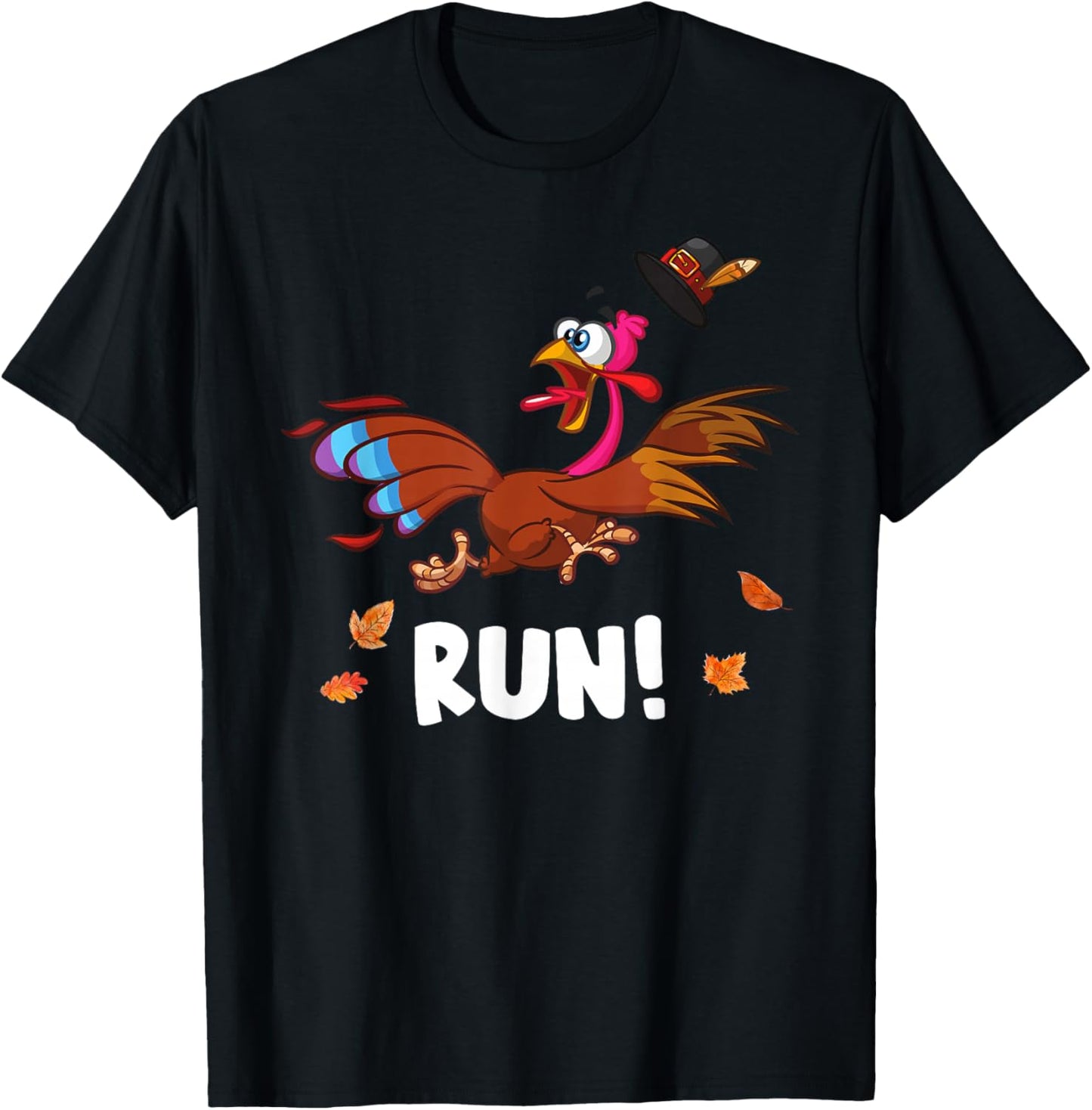 Thanksgiving Turkey Running Outfit Gear Costume Turkey Trot T-Shirt - T-Shirt | Black
