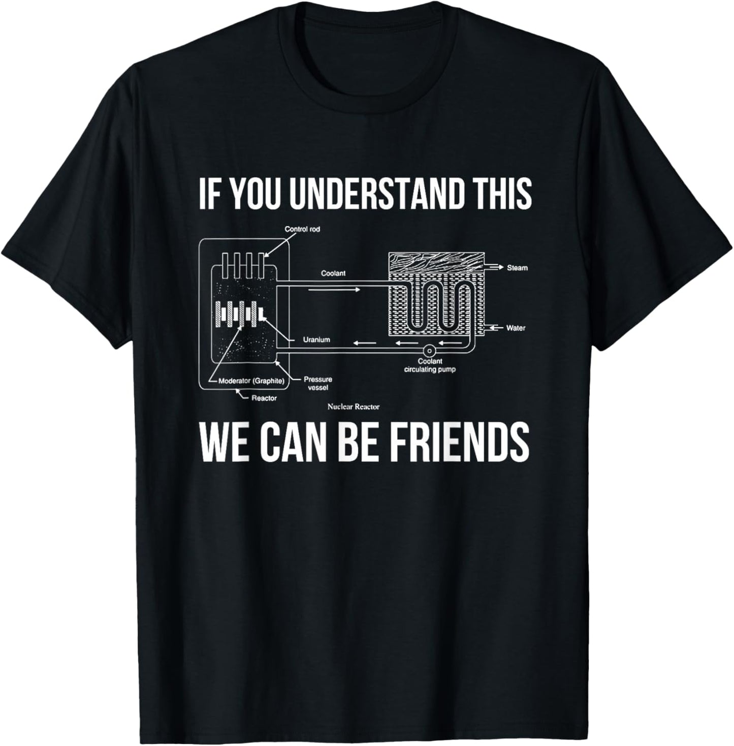 Funny Nuclear Engineer Nuclear power plant T-Shirt - T-Shirt | Black