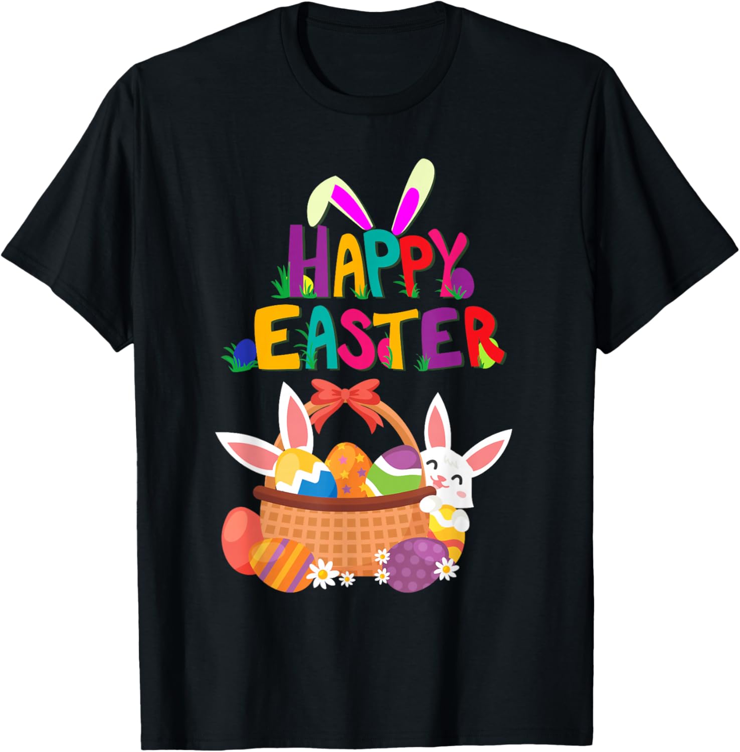 Happy Easter - Happy Easter - Easter T-Shirt - T-Shirt | Black