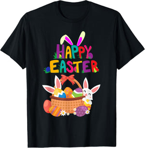 Happy Easter - Happy Easter - Easter T-Shirt - T-Shirt | Black