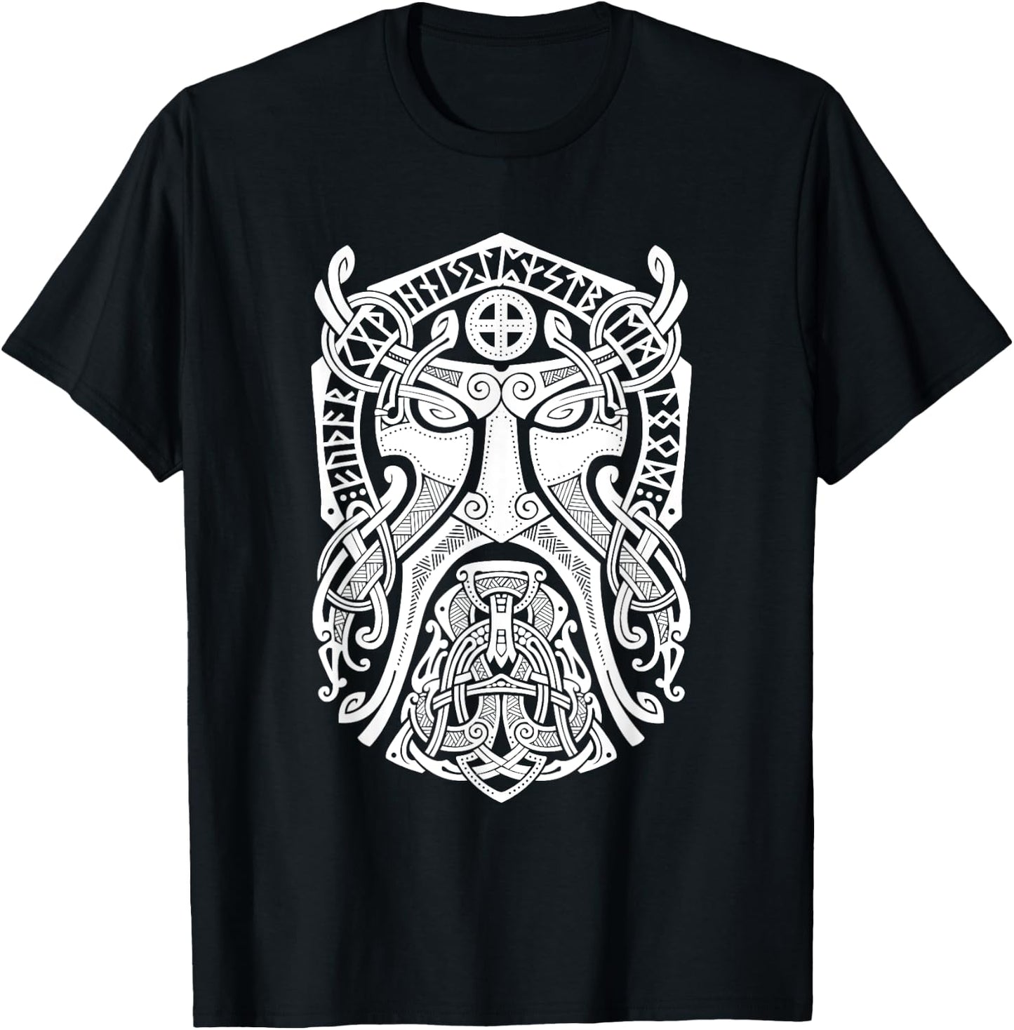 Allfather Odin - Viking God In Asgard - Raven God T-Shirt - T-Shirt | Black
