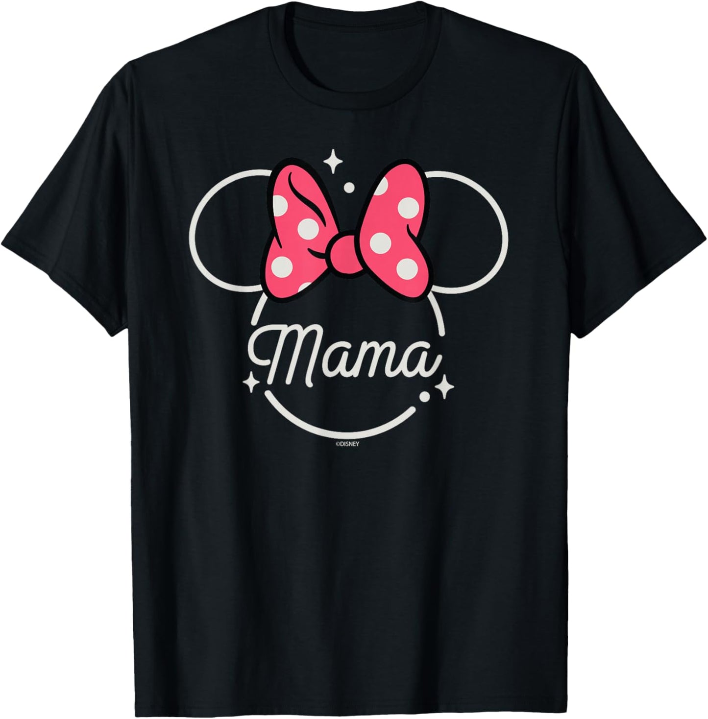 Disney Minnie Mouse Mama Head Icon Magic Mother’s Day T-Shirt - T-Shirt | Black