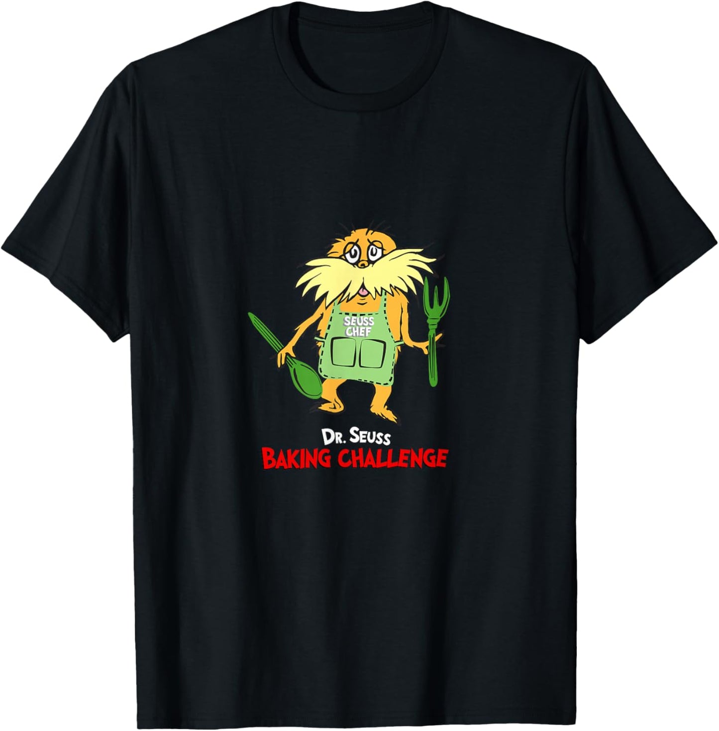 Dr. Seuss Baking Challenge The Lorax T-Shirt - T-Shirt | Black
