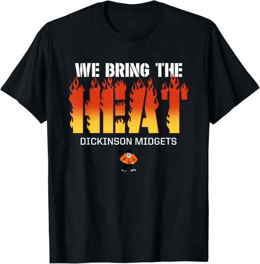 Dickinson Midgets Logo We Bring the Heat HS T-Shirt - T-Shirt | Black