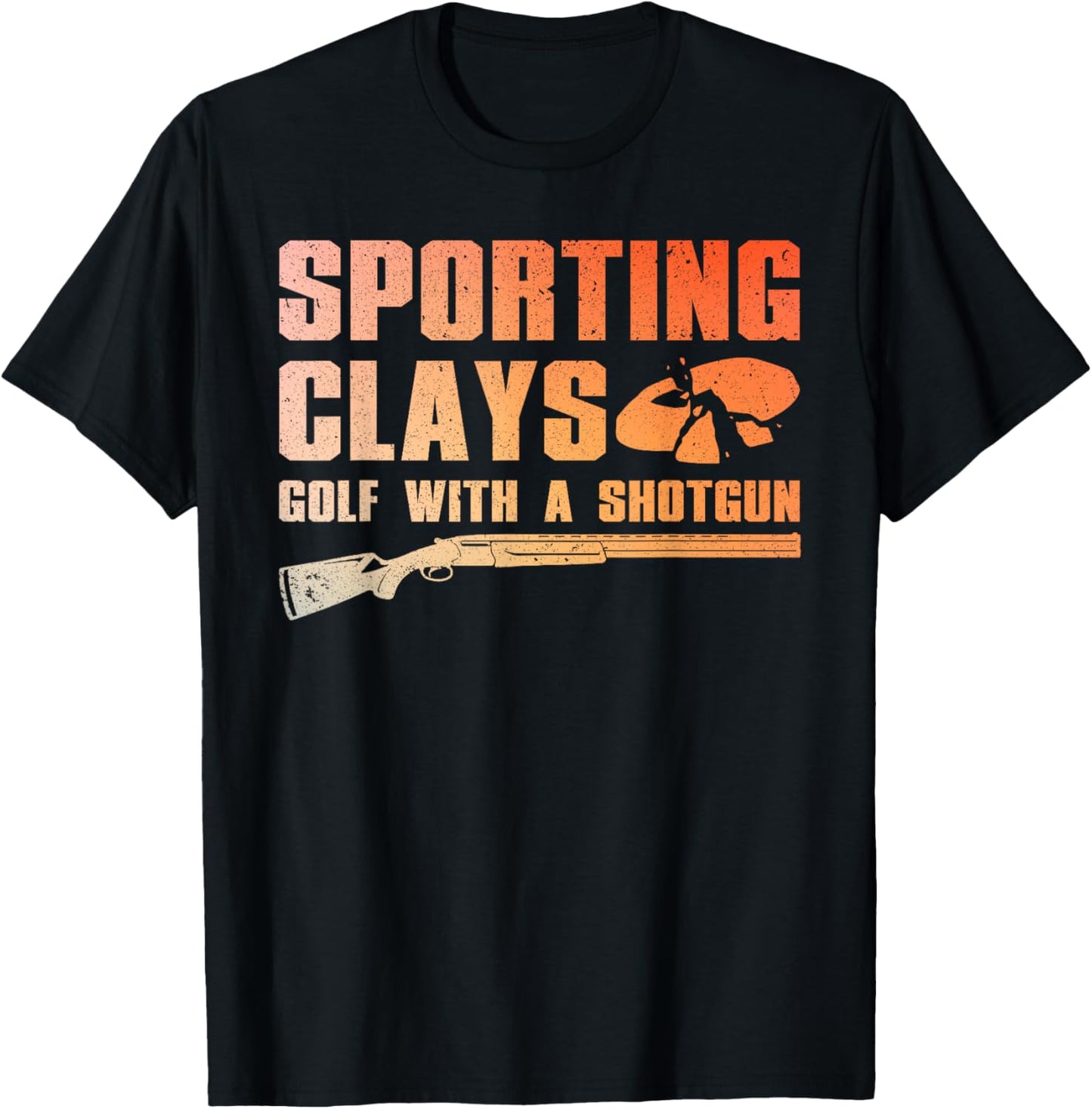 Cool Trap Shooting Women Skeet Clay Target Shooter T-Shirt - T-Shirt | Black