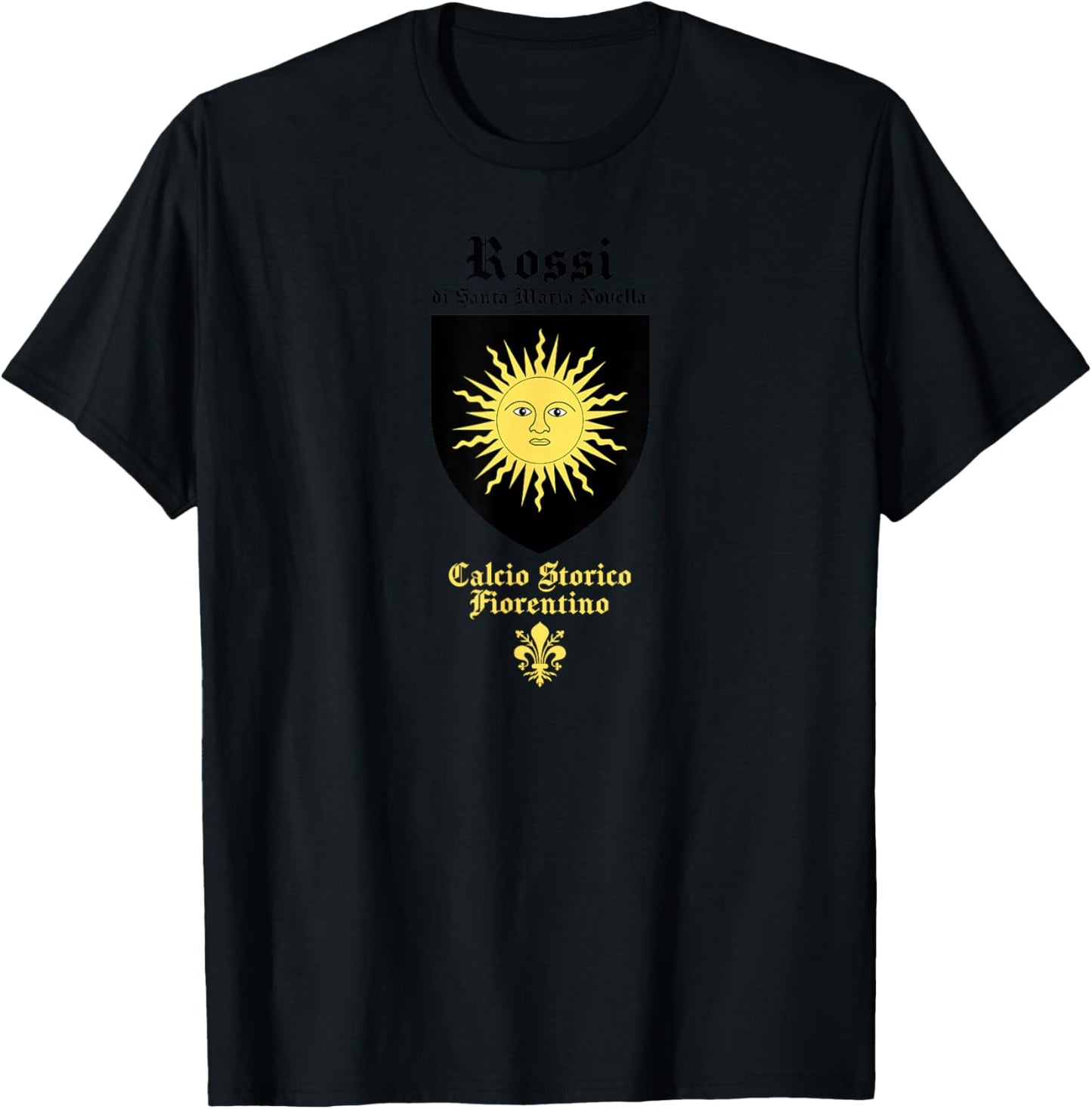 Calcio storico fiorentino Rossi Florentine football fútbol T-Shirt - T-Shirt | Black