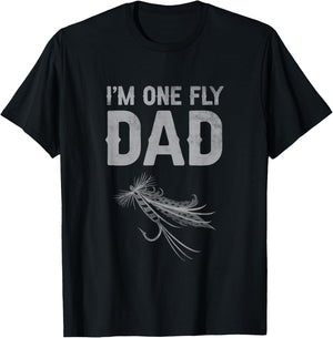 One Fly Dad Funny Fathers Day T-Shirt - T-Shirt | Black