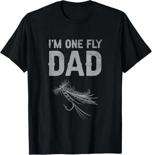 One Fly Dad Funny Fathers Day T-Shirt - T-Shirt | Black