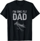 One Fly Dad Funny Fathers Day T-Shirt - T-Shirt | Black