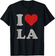 I Heart LA Souvenir Men Distressed I Love Los Angeles T-Shirt - T-Shirt | Black