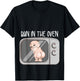 Funny Bun In The Oven Gift | Cute Expecting Pregnant Women T-Shirt - T-Shirt | Black