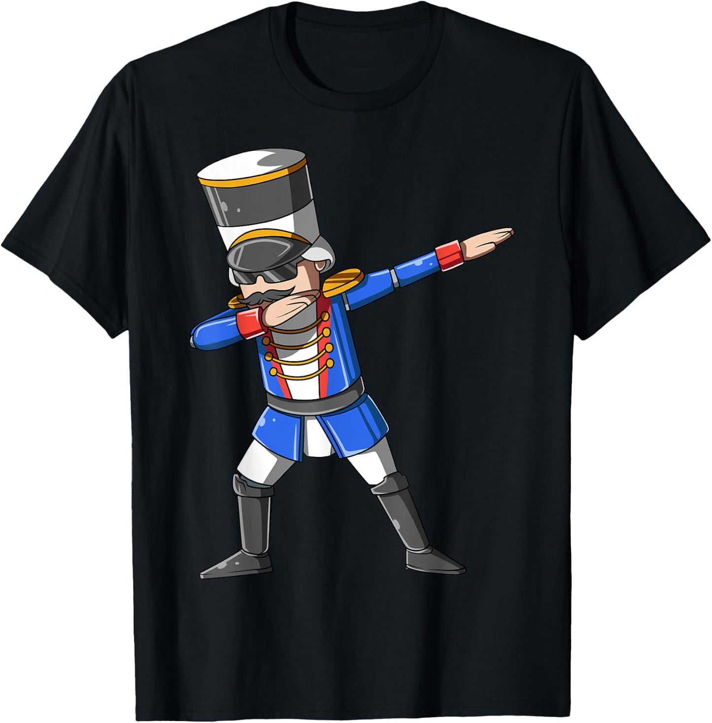 Dabbing Nutcracker Christmas Themed Gift Nutcracker Dancers T-Shirt - T-Shirt | Black