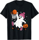 Funny Halloween Ghost Dunking Basketball Costume Boys Kids T-Shirt - T-Shirt | Black